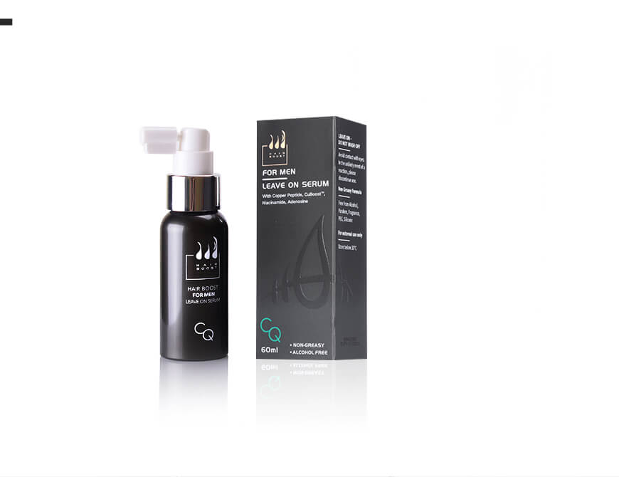 CQ HAIR BOOST For Men Leave On Serum 2 Months Supply 2*60ml