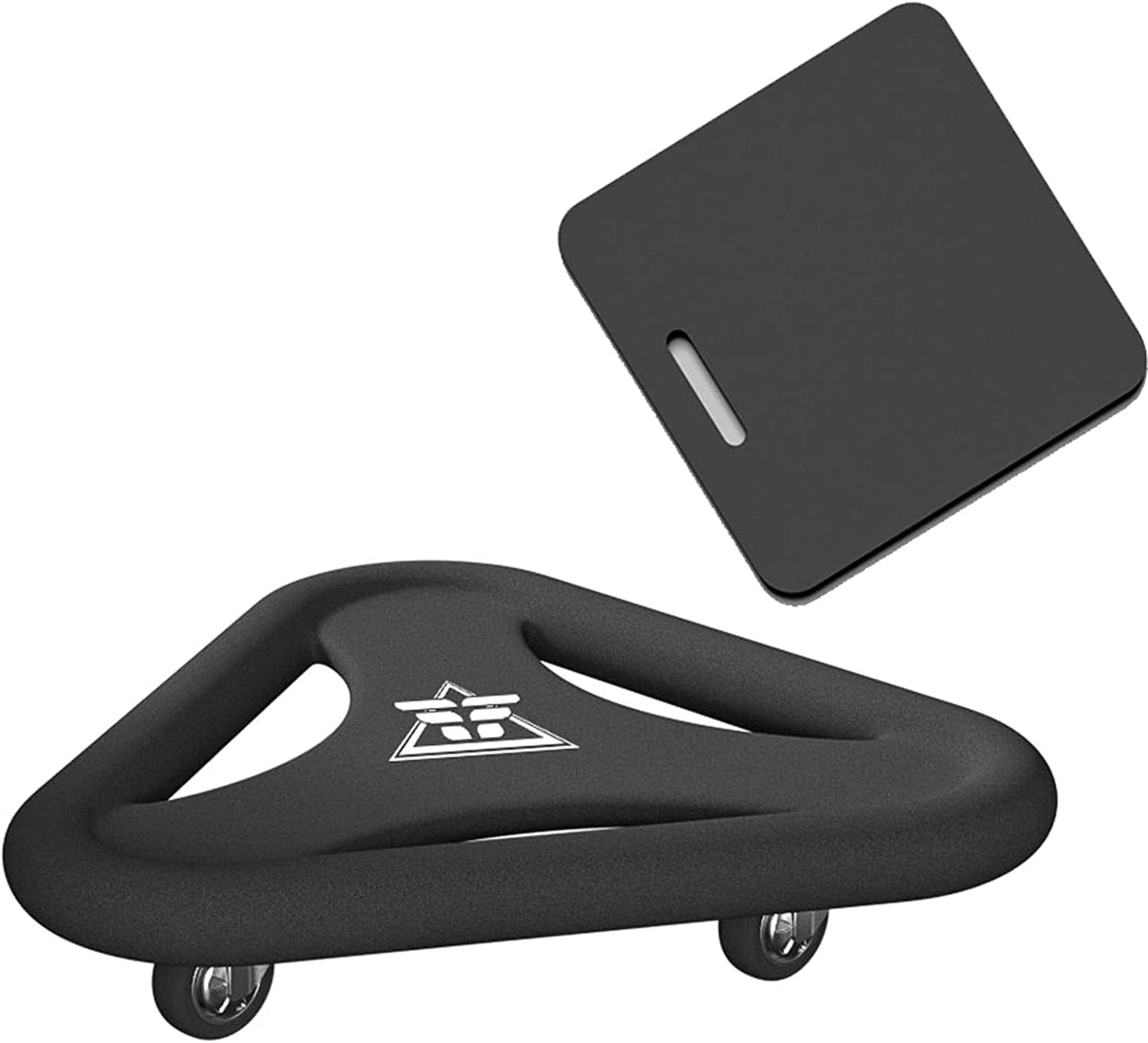 Fitness Ab Roller Triangle 360° Rotatable Exercise Roller Wheels Multiple Ways Abdominal Trainers ,Solid Metal 4.4 Lbs Safe and Reliable Fitness Supplies