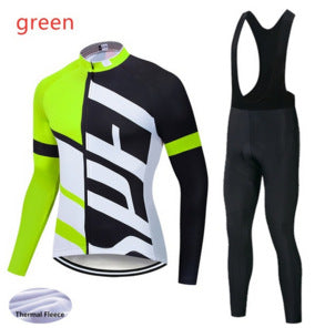 Cycling jersey plus velvet warm long sleeves - Blue Force Sports