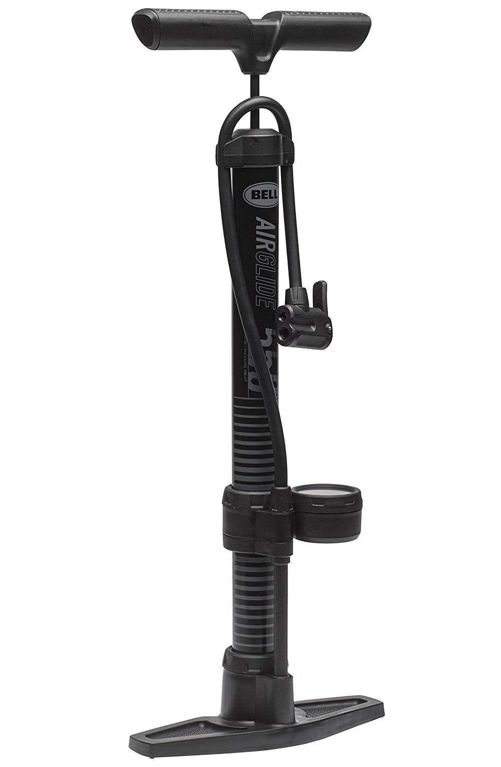 Bell 7076443 Air Glide 550 Floor Pump With Gauge, Black