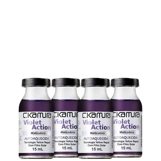 C.Kamura Violet Action Matizadora- Capillary Ampola 4x15ml