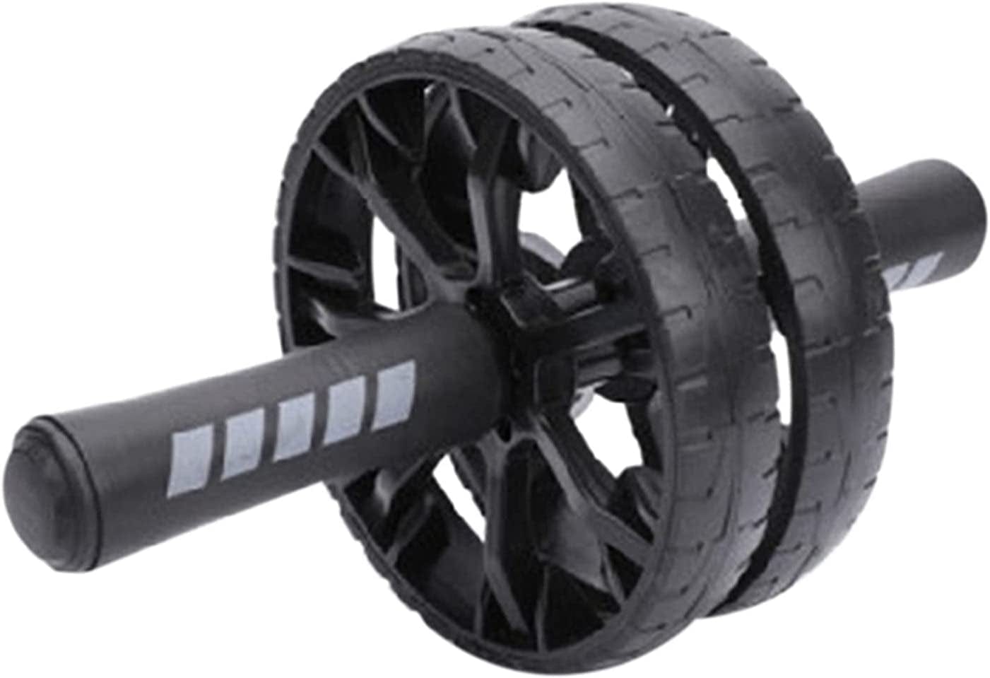 FSLLOVE Abdominal Training Equipment AB Roller Ab Roller Wheel Exercise Equipment Wheel Compatible with Man and Women Compatible with Home Gym Exercise Machine (Color : Black)