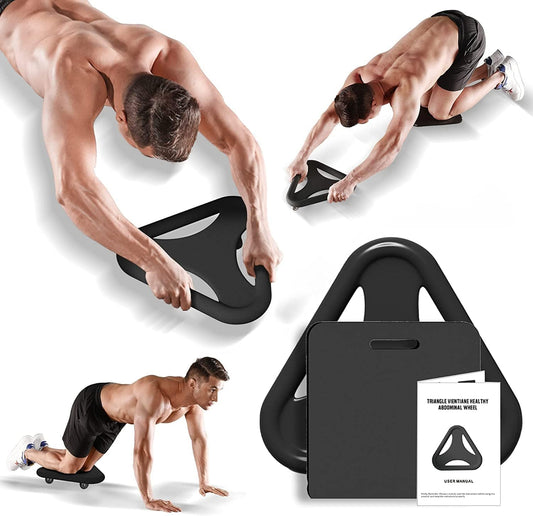 Hotwave Core Coaster Abdominal Abs Training Machine Equipment,Ab Wheel Roller Exercise for Home Gym,Waist Strength Trainer with a Kneel Mat.